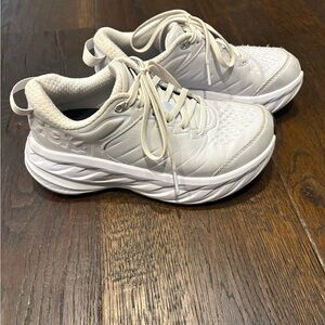 Hoka White Bondi SR Shoes Size 5.5